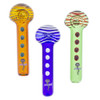 Made in America small spoon hand pipes in assorted colors by Jellyfish pendents
