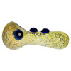 Fumed Crackle Glass Pipe