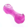 Liquid Filled Glass Freezer Pipe, Hot Pink Glitter