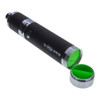 Shown here is the encased Silicone Storage Jar that comes with the Yocan Evolve Plus XL. The whole thing can be unscrewed from the bottom of the device and used on its own, but the top of the storage jar screws onto the bottom of the Evolve Plus XL's battery, and the body of the jar screws onto the top, so everything stays strongly in place and travels with you. It's dual compartments also allow you to carry an assortment of your favorite concentrates.