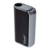 The opposite side of the atomizer is a panel that can be used as a "clicker" trigger to hit the power button as needed. The panel hides the power button, voltage lights, and USB input, leaving the surface of this vape battery sleek and clean.