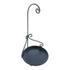 The hanger for this piece stands more than 9" tall, letting the hanging burner be suspended in the air with its metal chain.