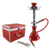 Red Shisha Tech Junior Hookah with matching case.