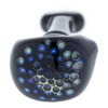 Black Honeycomb Spoon Glass Pipe front image handpipe
