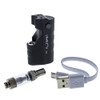 Imini  variable voltage cartridge vape with 510 cartridge and USB charging cable.
