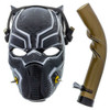 Black Panther Gas Mask with Tube