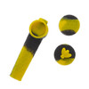 Bottom of pipe acts as a storage area to stash your waxes and herbs.