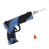 2 in 1 gun shaped silicone nectar collector and dry herb hand pipe.