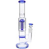 11" Straight Dual Perc Ice Bong, Assorted Colors