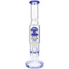 11" Straight Dual Perc Ice Bong, Assorted Colors