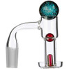 Profile view of this Terp Slurper Banger with its terp pearl accessories in place.