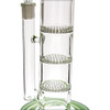 Close view of the triple honeycomb percolators inside this water pipe.