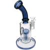 Flying Pig 10" Tree Perc Banger Hanger Bong, Blue