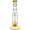 Flying Pig 14" Stemless Ball Perc Showerhead Straight Bong, Amber