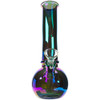 Front view of this 8" Iridescent Bubble Bong.