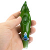 Chameleon Glass Green Chili Pepper Hand Pipe – 5" Novelty Glass Spoon