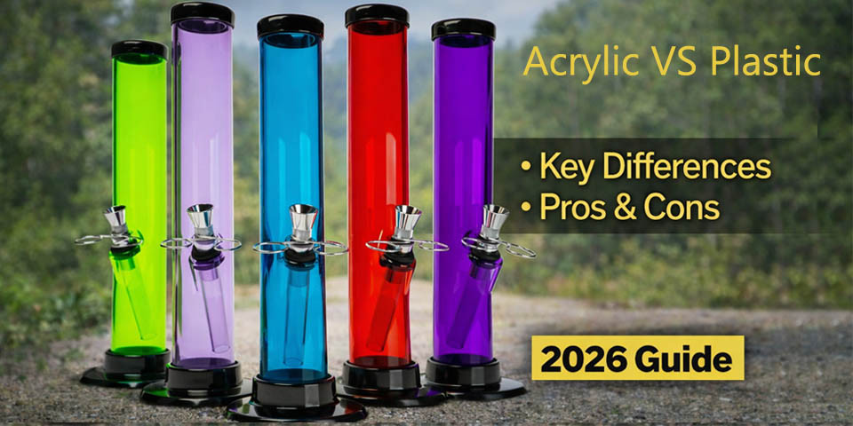 Acrylic vs Plastic Bongs: What’s the Difference & Which Is Better? (2026 Guide)
