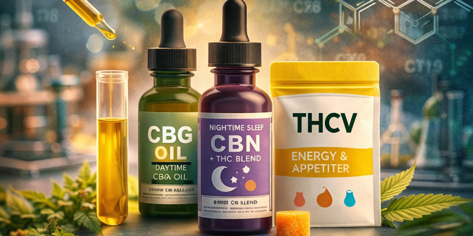 Minor Cannabinoids Explained: CBG, CBN & THCV Trends in 2026