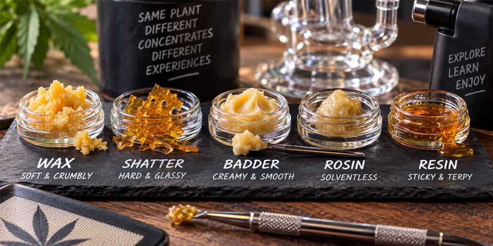 Why Concentrates Confuse So Many People: Wax vs Shatter vs Badder vs Rosin vs Resin