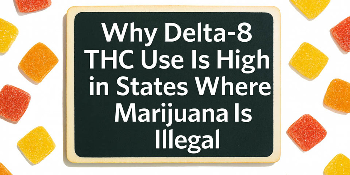 Why Delta-8 THC Use Is Highest in States Where Marijuana Is Illegal