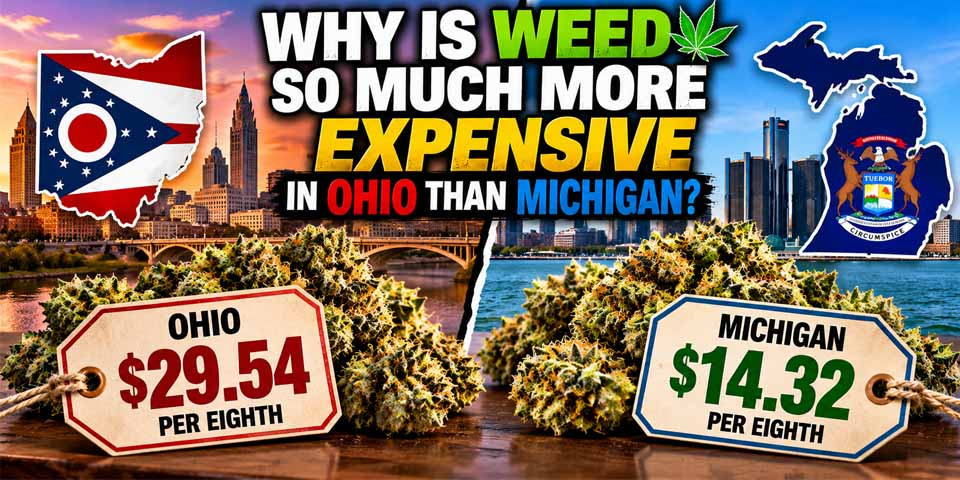 Why Is Weed So Much More Expensive in Ohio Than Michigan?