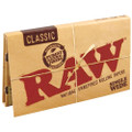 A single pack of Raw Classic Single Wide Double Feed Rolling Papers.