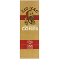Zig-Zag Unbleached 1 1/4 Pre-Rolled Cones, 100 Pack