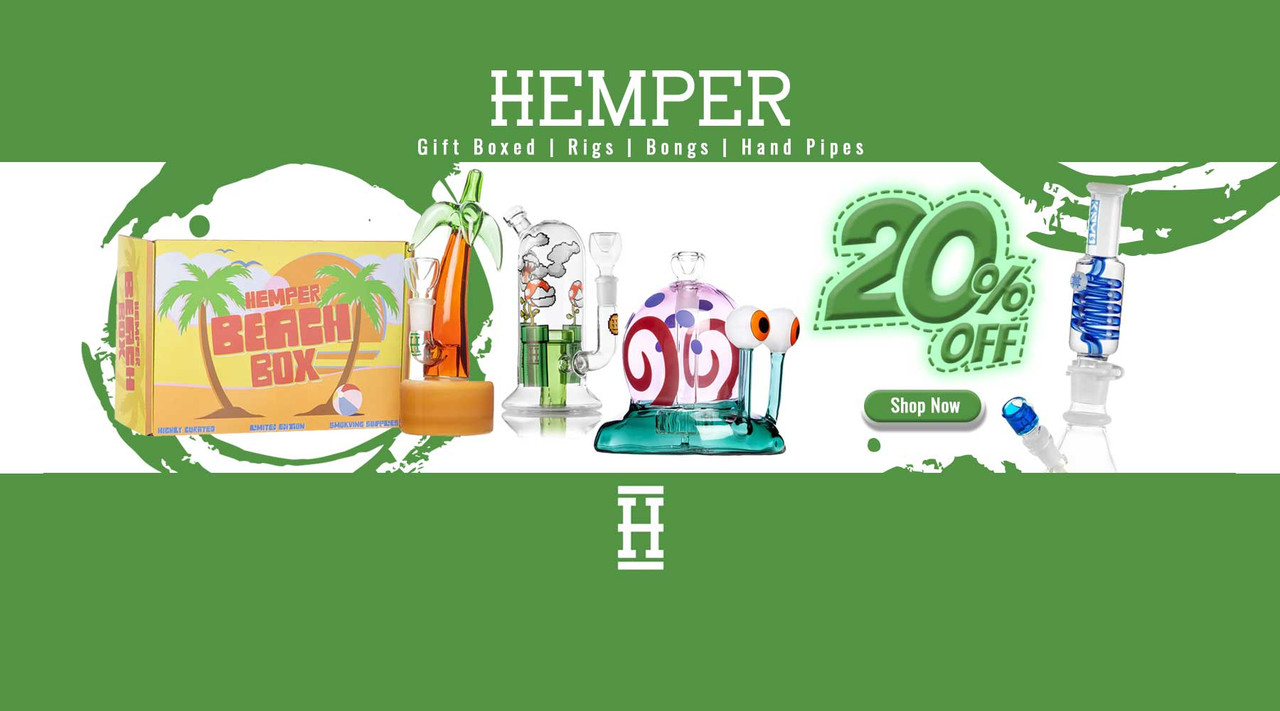 Hemper Gift Boxed Bongs and pipes for sale at Waterbeds 'n' Stuff.