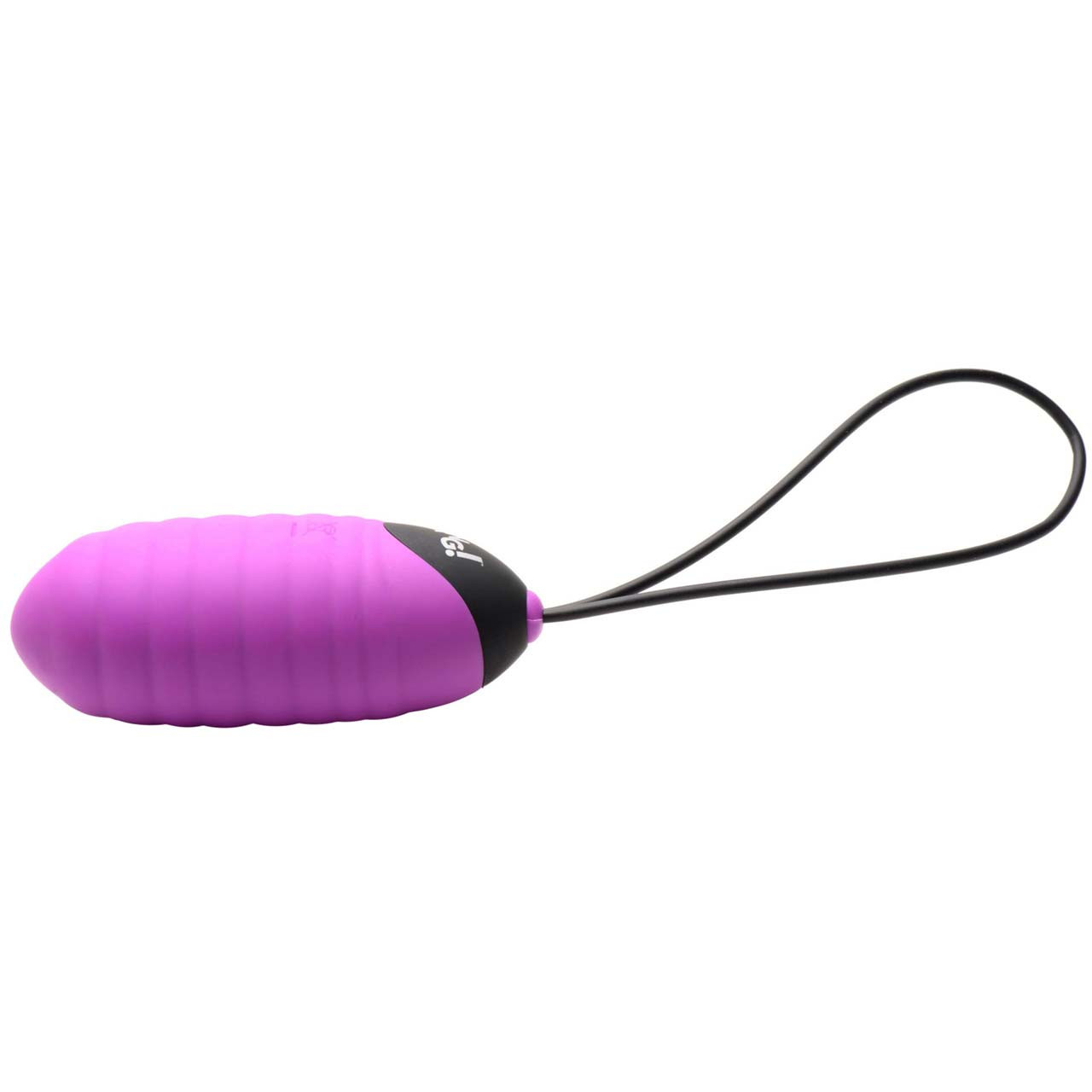 Ribbed Silicone Egg Vibrator with Wireless Remote - Purple | Waterbeds 'n'  Stuff