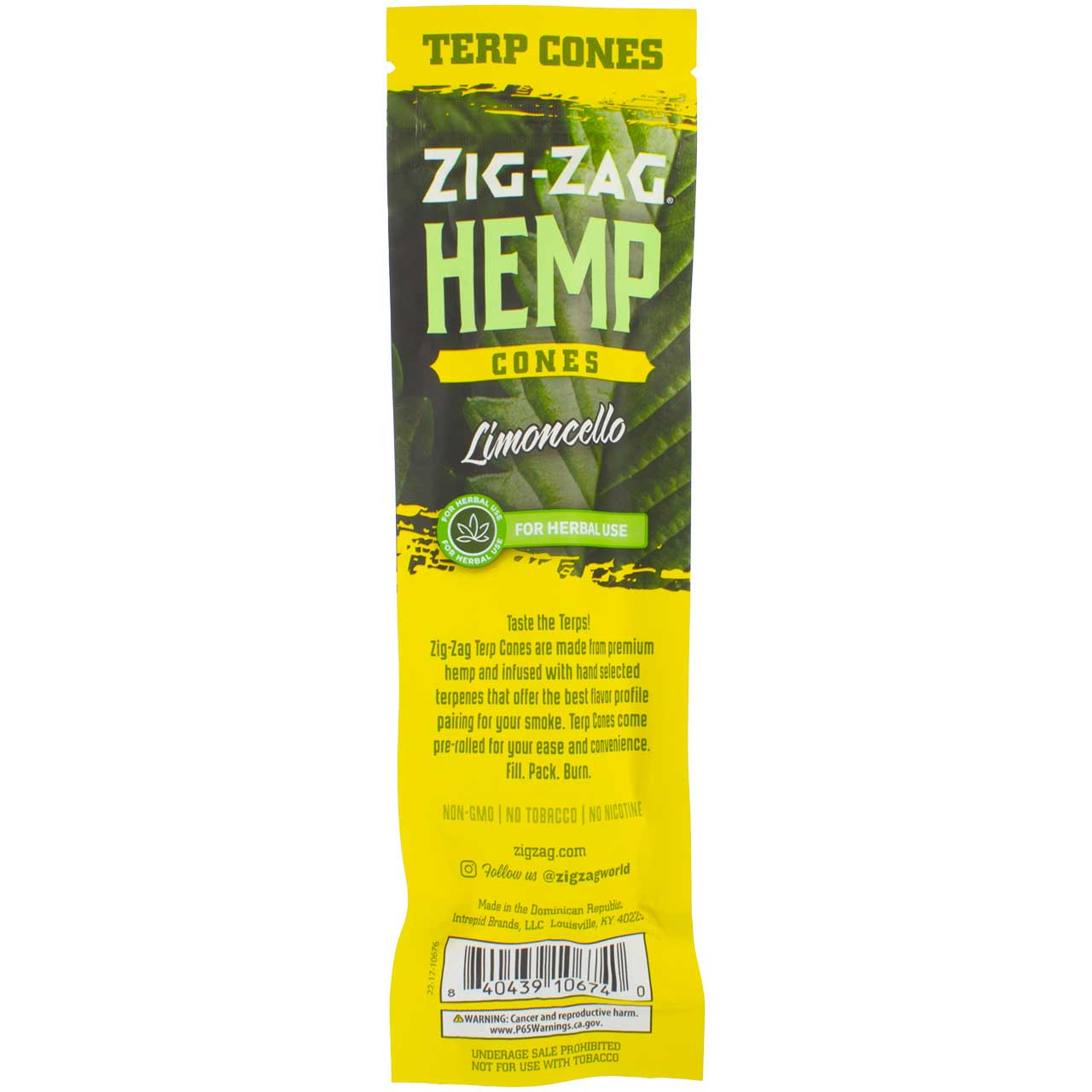 Zig-Zag Limoncello Terp Hemp Cones | Waterbeds 'n' Stuff