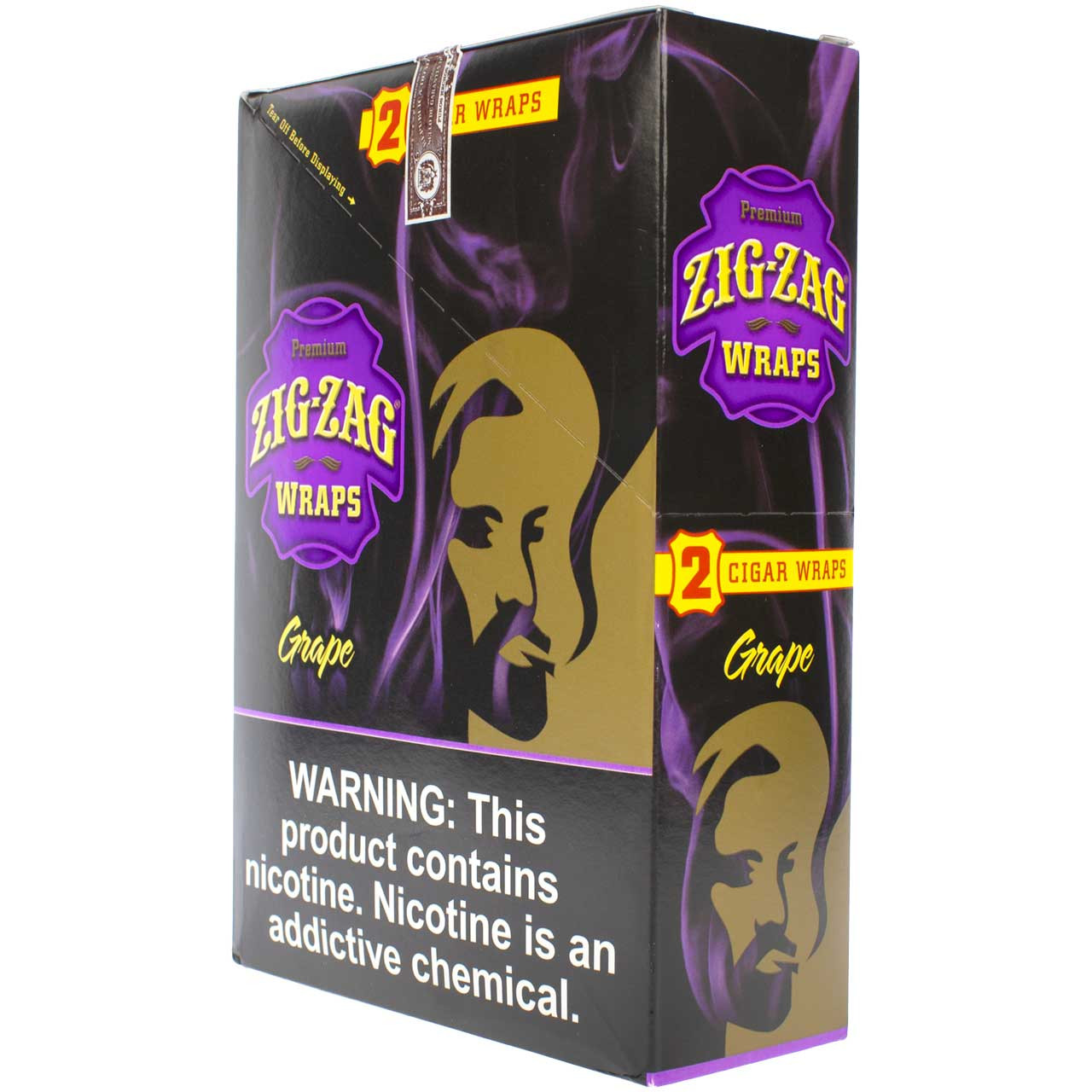 Zig-Zag Blunt Wraps - Grape, 2 Wraps | Waterbeds 'n' Stuff