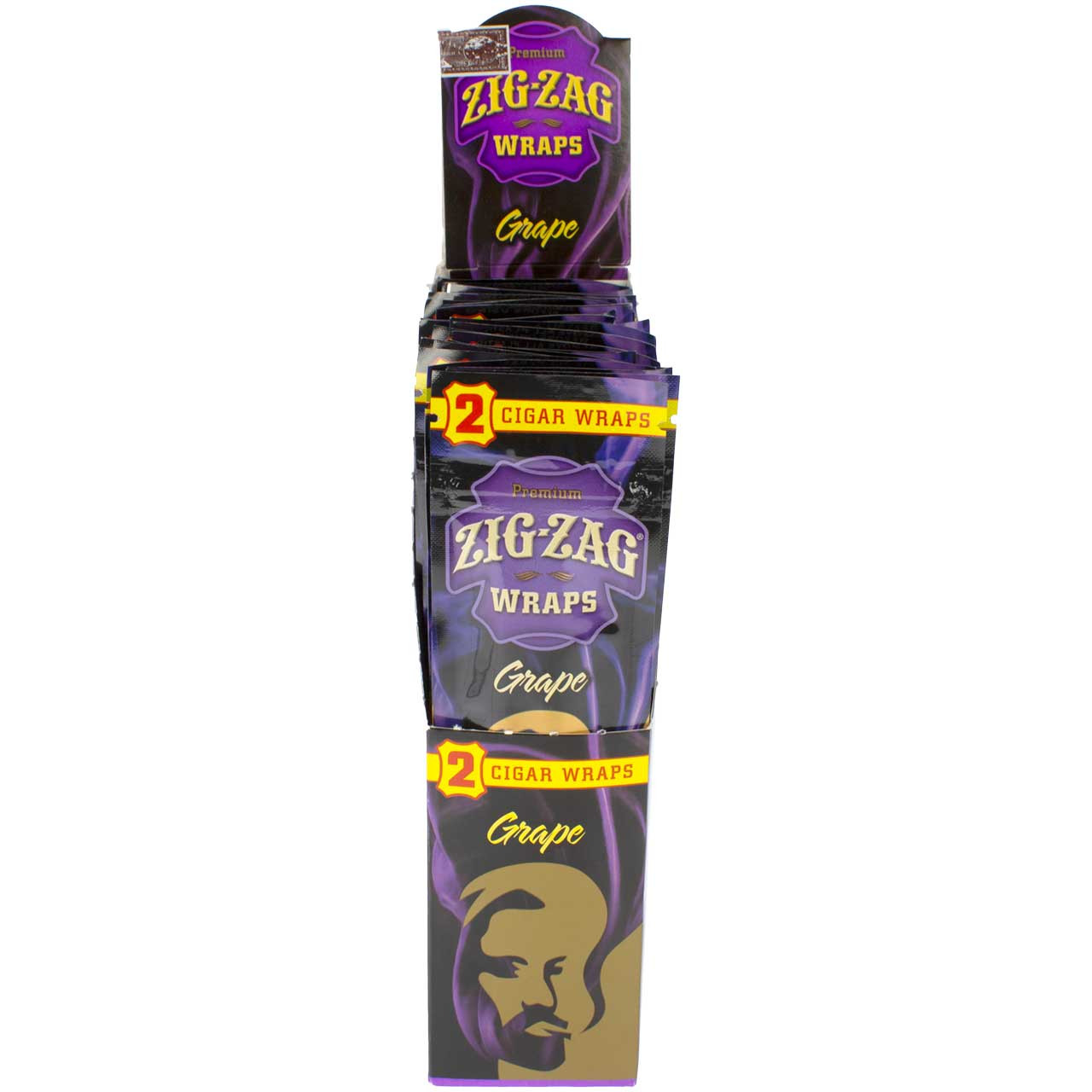 Zig-Zag Blunt Wraps - Grape, 2 Wraps | Waterbeds 'n' Stuff