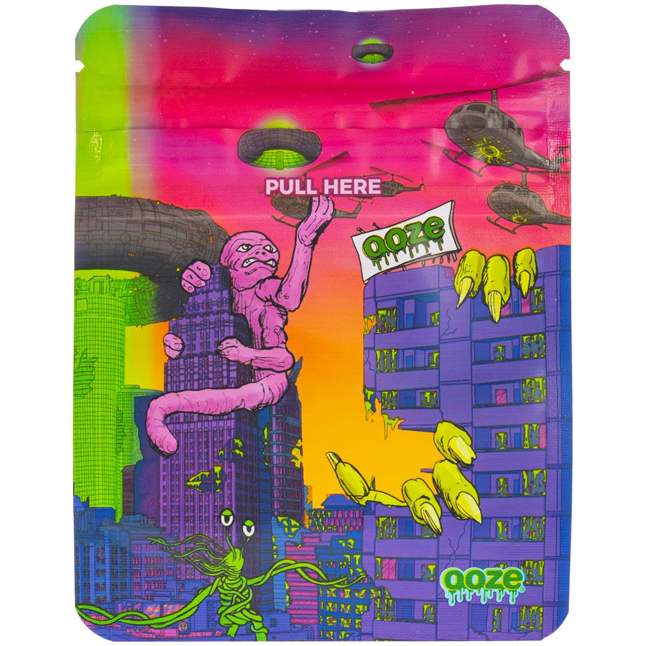 Ooze Designer Series 1/8 Ounce Smell Proof Mylar Bags, 10-Pack