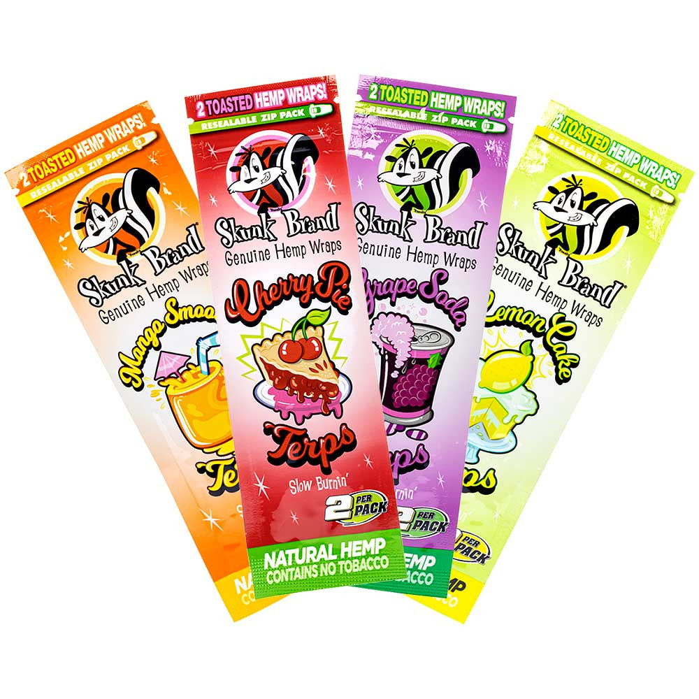 skunkz tobacco Skunk Brand Terp Enhanced Hemp Wraps Full Box Skunk Brand 1