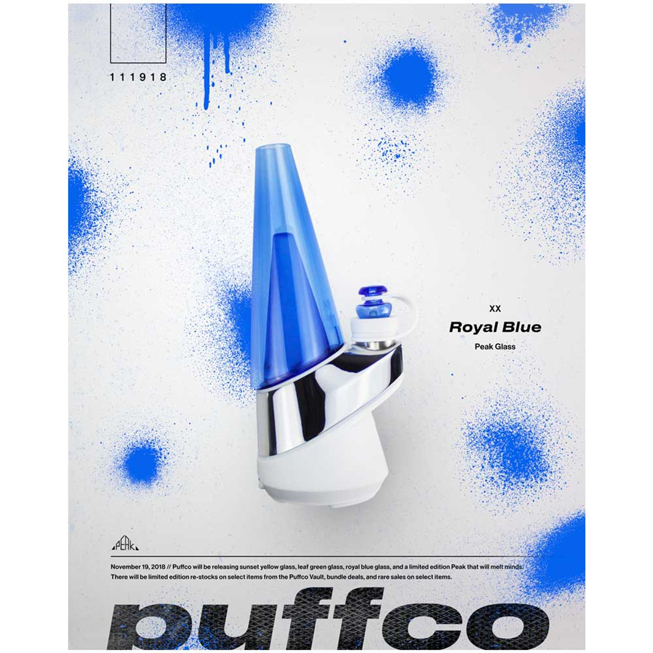 Puffco Peak Pro Colored Replacement Glass (Royal Blue) - Aroma Annapolis