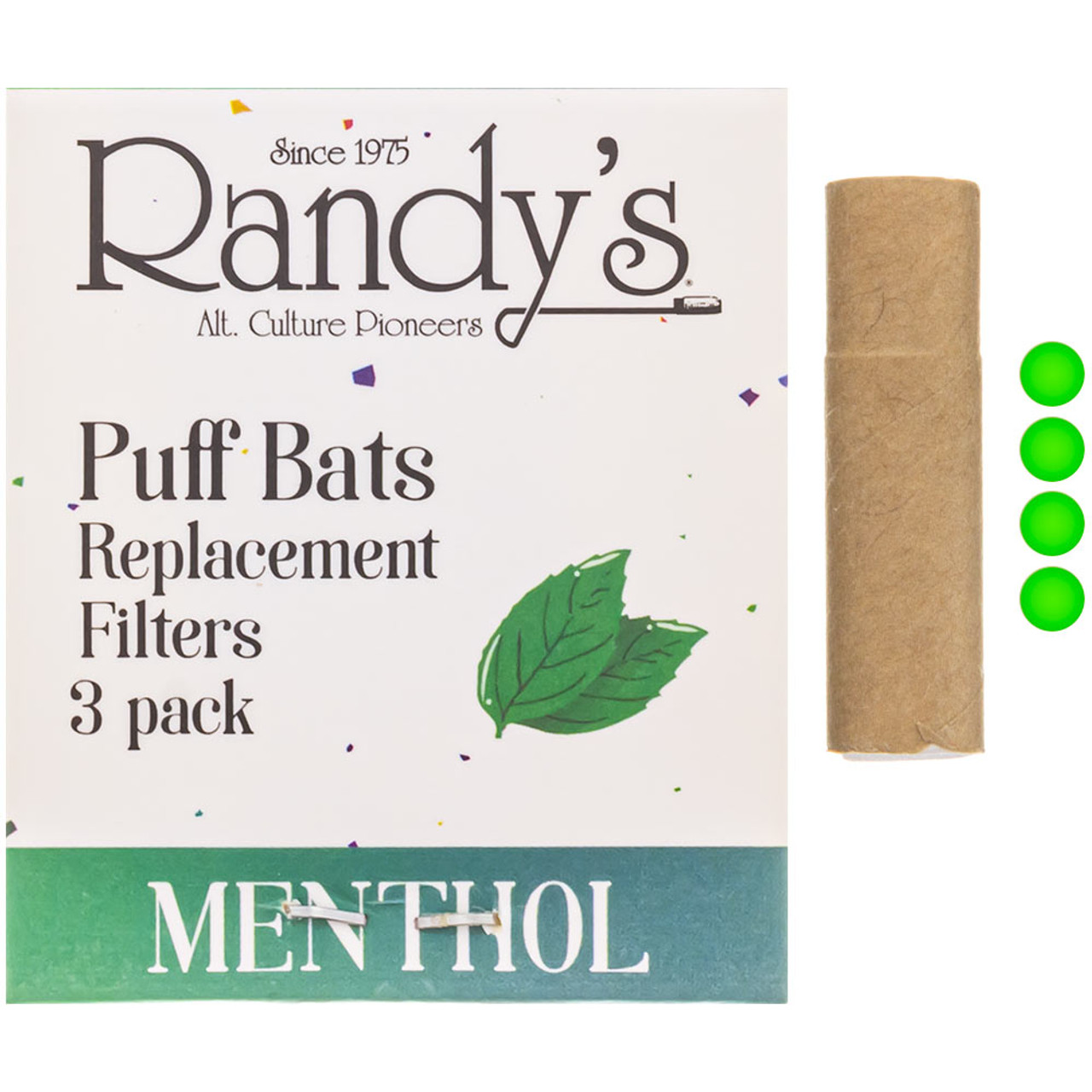 Randy's Puff Bat Replacement Menthol Flavored Filters