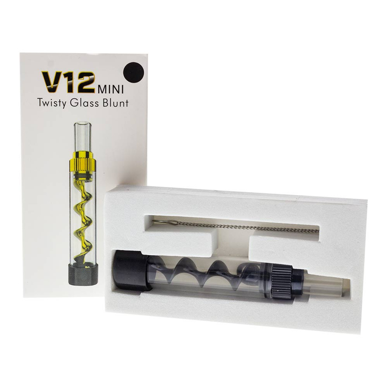 Twisty Glass Blunt V12 Mini Bubbler Kit Vaporizer Pen,Glass Pipe, Vape Pen  For Dry Herb Vaporizer - Black Color - Buy V12 Mini Bubbler Kit, High  Quality Glass Blunt, V12 mini Twisty