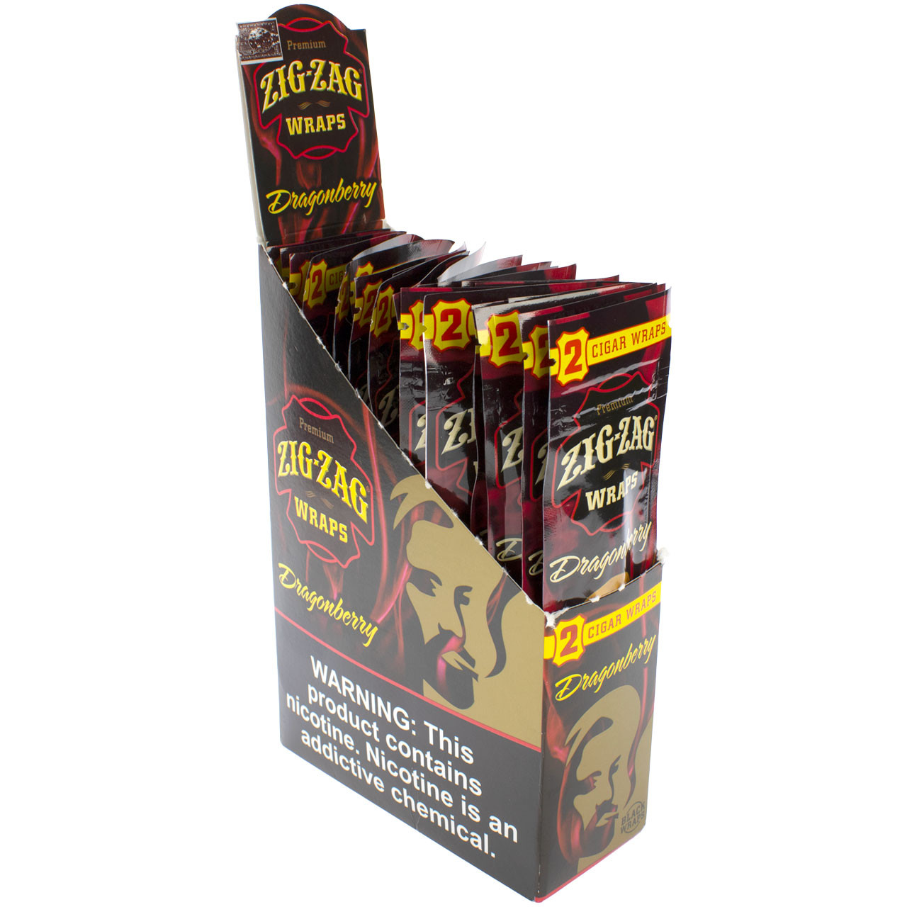 tobacco wraps Zig-Zag Dragonberry Black Blunt Wraps