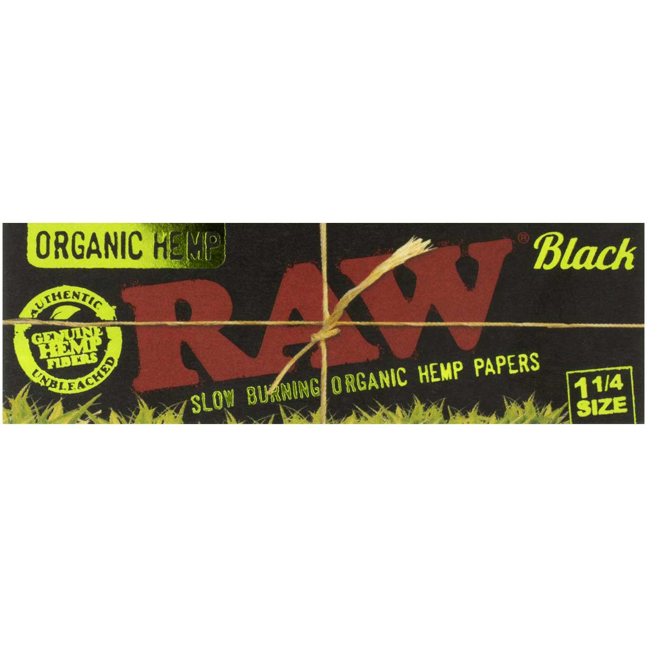 RAW Black Organic Hemp 1 1/4 Rolling Papers | Waterbeds 