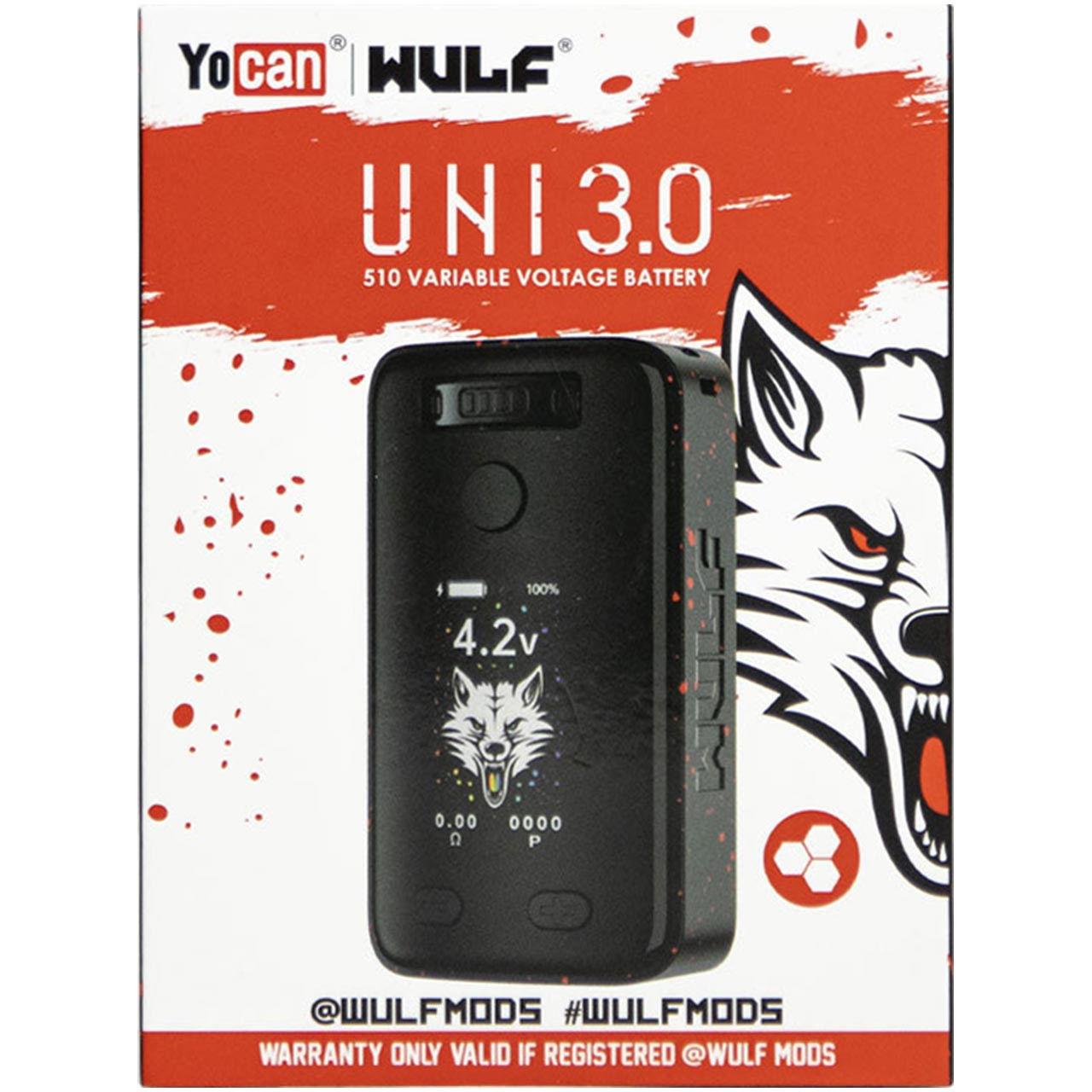 EPEX ウィシ ユニコン unikon Yocan Wulf Uni 3.0 Vape 510 Thread Cart Battery – Vape Batt