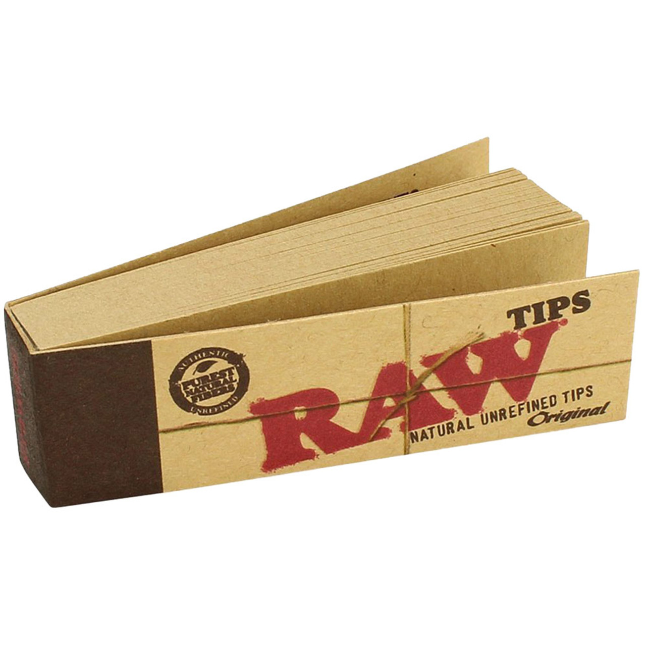 RAW Cone Tips - Natural Unrefined Cone Tips - Original - 24 Pack, Rolling  Papers