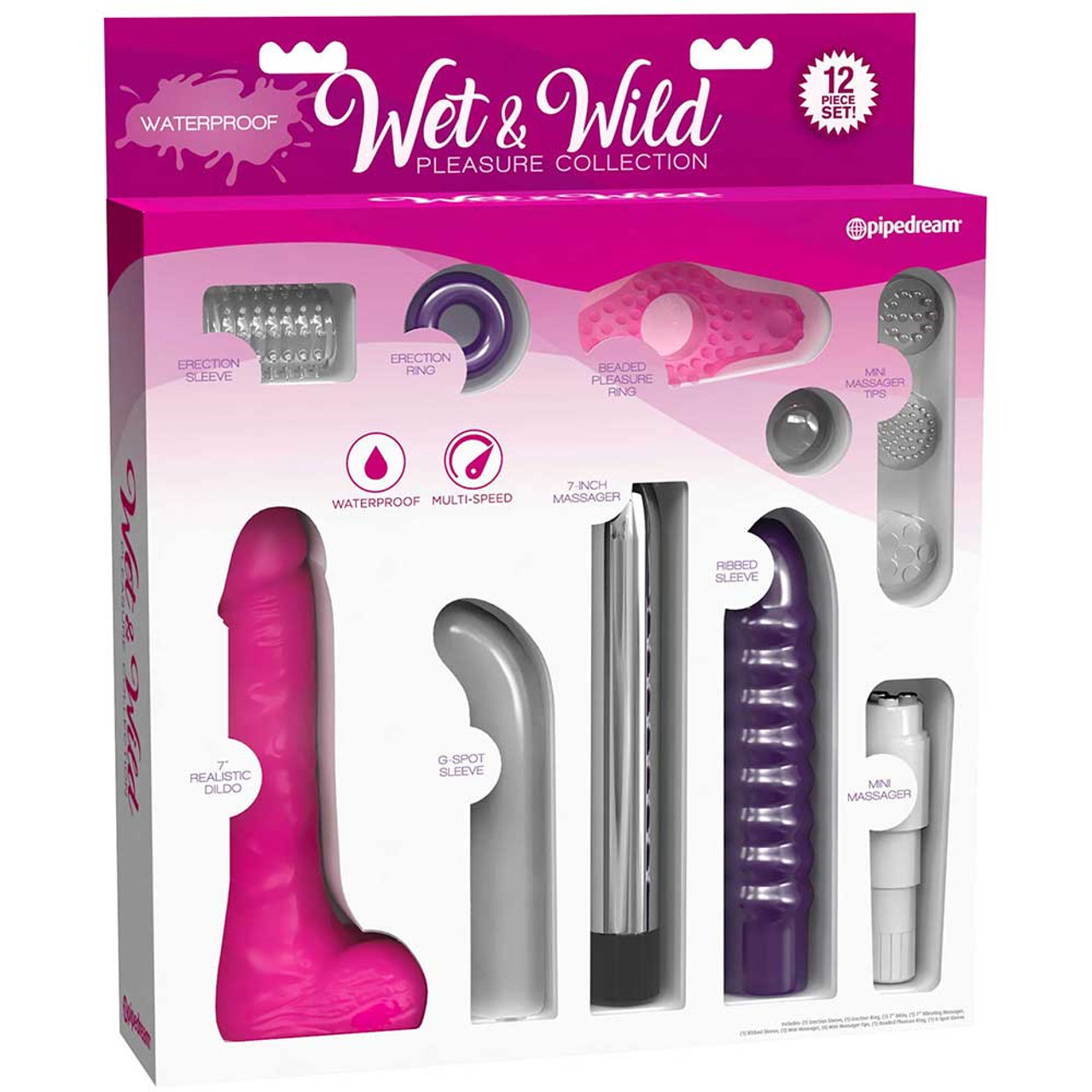 Wet and Wild Pleasure Kit Complete Sex Toy Collection