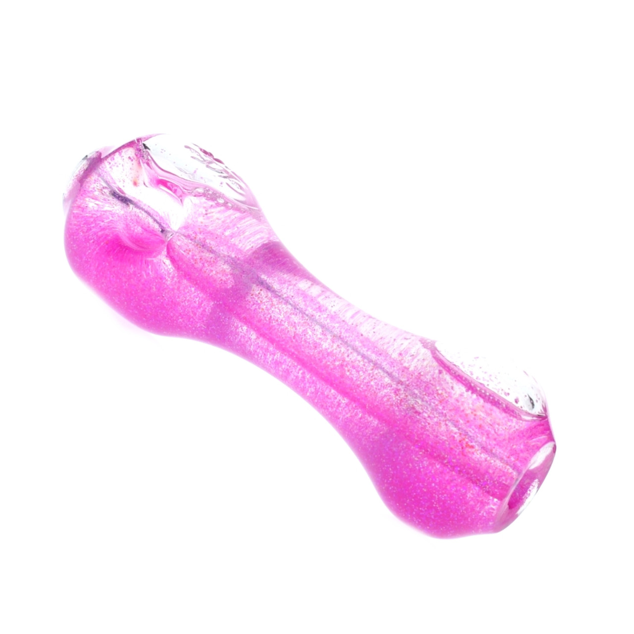 pink glass pipes rainbow glitter