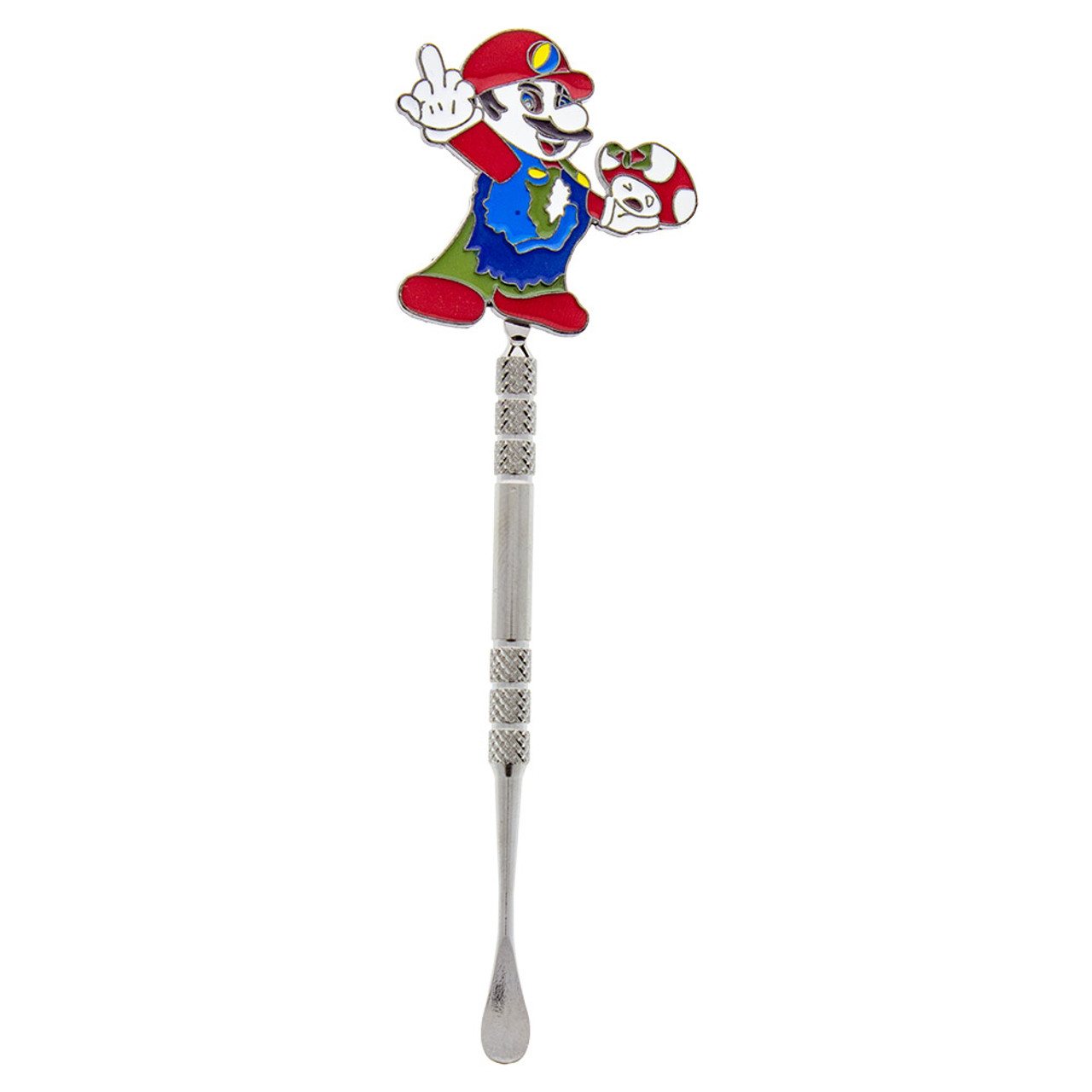 Metal Dab Tool – Double Sided Spoon – Mushroom Smoke Shop