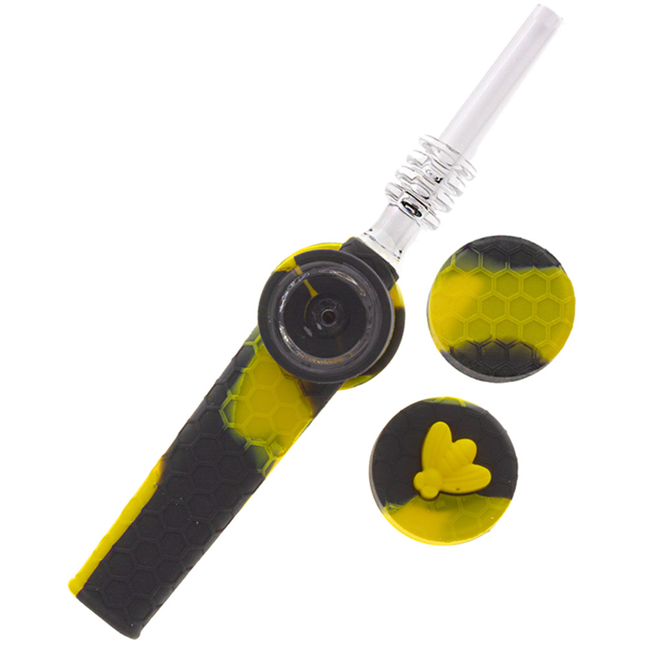 STRATUS Silicone Dab Rig with Quartz Banger – INHALCO