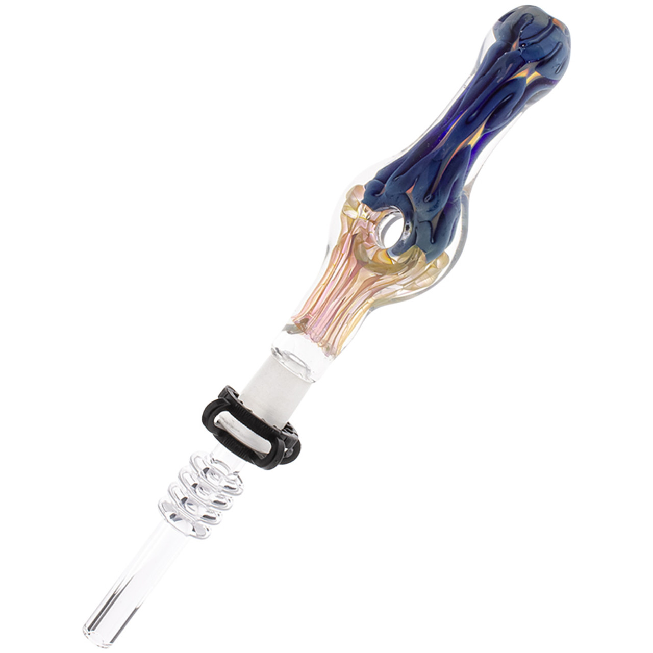 Glass Donut Dab Straw - 6.75 / 10mm / Colors Vary