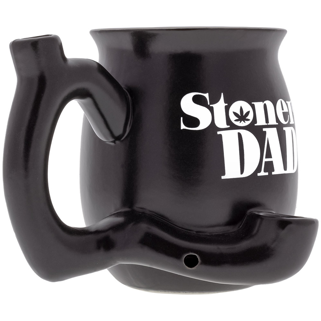 Coffee Mug Pipe Ceramic Novelty Black Color Coffee With Built-in Pipe -  iTeeUS
