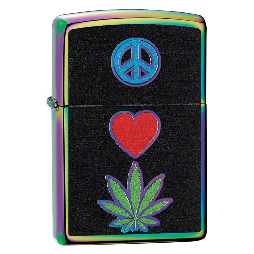 Peace, Love, and Weed Windproof Zippo Lighter