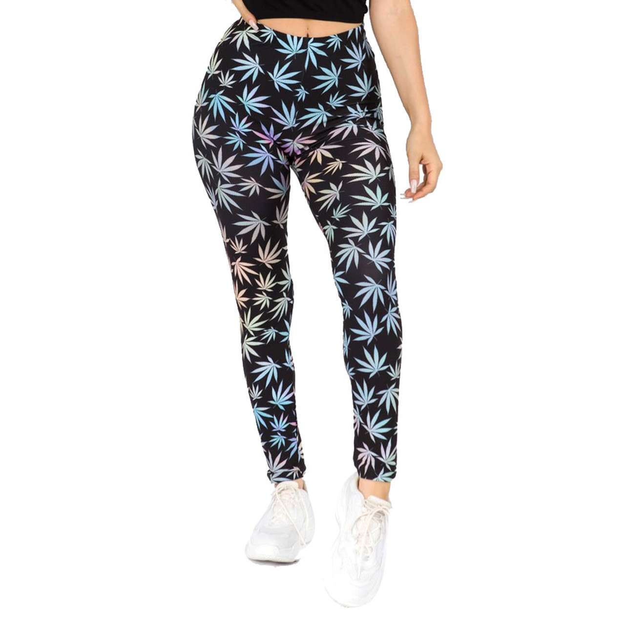 Women's Snake Silver Print Leggings: Holographic - Sassy Silver –  Funstigators