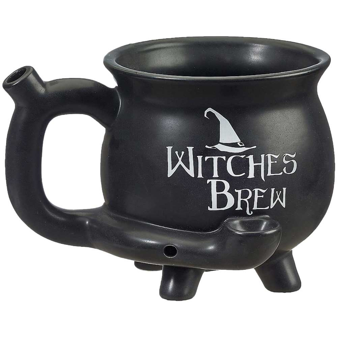 Witches Brew Cauldron Coffee Mug | Smoking Pipe Mug